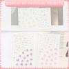 Heart Rhinestone Tattoo Stickers for Makeup, V Heart Shape Face Eye Gems, Self Adhesive Face Jewelry with Clear Pink Purple, Cute Love Face Stickers, Birthday Rave Concert Party Supplies view 4