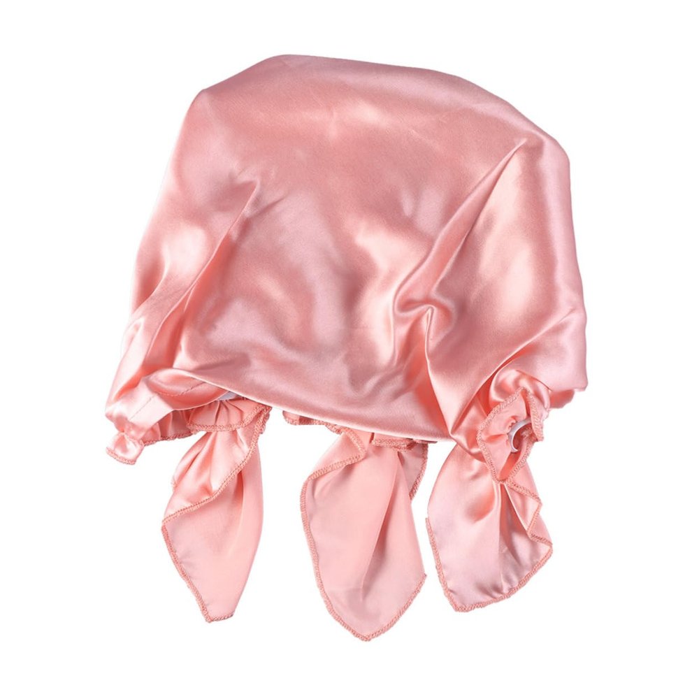Beaupretty Silk Sleep Cap for Long Hair Fast Dry Hair Drying Hat Elastic Band for Women Light