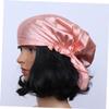 Beaupretty Silk Sleep Cap for Long Hair Fast Dry Hair Drying Hat Elastic Band for Women Light view 2