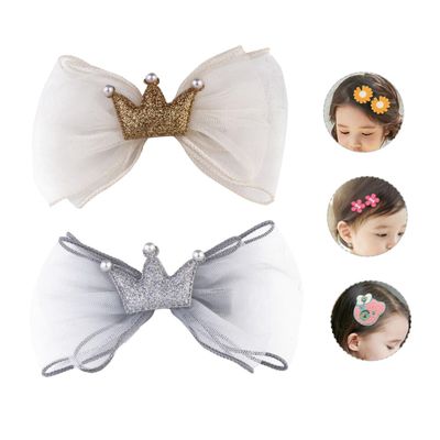 HONMEET Crown for Girls Rhinestone Hair Clips Princess Hair Accessories Festive Hairpin Decor