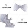HONMEET Crown for Girls Rhinestone Hair Clips Princess Hair Accessories Festive Hairpin Decor view 3