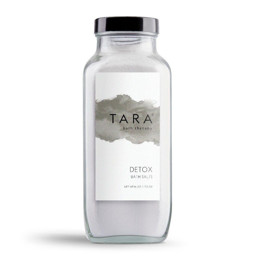 TARA Spa Therapy Detox Bath Salts  Cleansing Aromatherapy Soak with Juniper & Lemon, 100% Pure Essential Oils, 16 oz