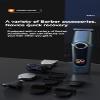 GLDNTM 5-in-1 Multifunctional Digital Display Waterproof Electric Hair Clipper Set - Ideal for Oil Head Designs and Precision Trims (Gunmetal with Gray Set) view 4