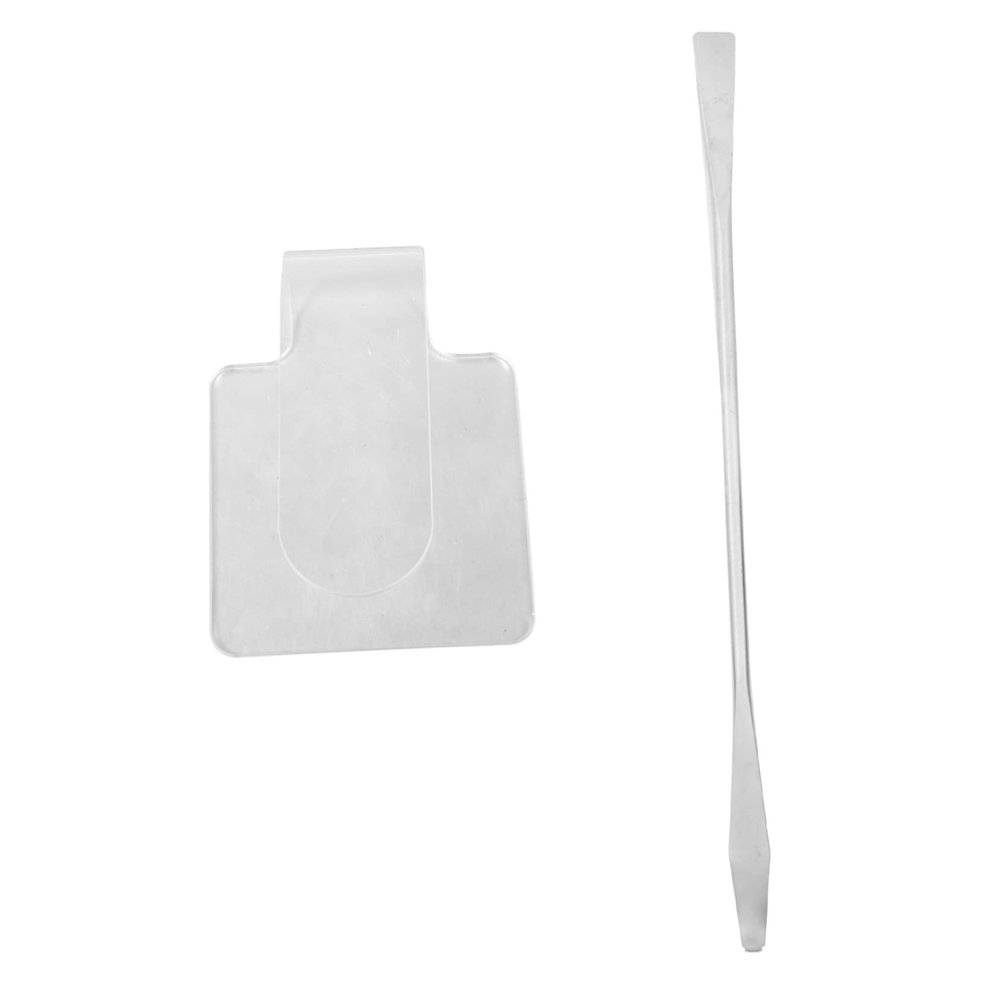 Ipetboom 2pcs Acrylic Makeup Palette Spatula Transparent Cosmetic Mixing Tool for Foundation Nail Art More Lightweight and Portable Design for Easy Use