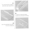Ipetboom 2pcs Acrylic Makeup Palette Spatula Transparent Cosmetic Mixing Tool for Foundation Nail Art More Lightweight and Portable Design for Easy Use view 3