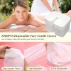 1000 count Disposable Face Cradle Covers Non-Sticking Disposable Massage Headrest Covers Ultra Soft Medical-Grade SPA Face Rest Covers Headrest Covers for Massage Table Chairs 14.2" x 10.6" (1000Pcs) view 3
