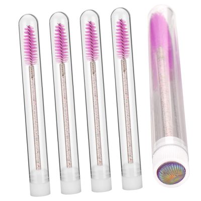 CALLARON Disposal Mascara Wands 5pcs Portable Eyelash Brushes Skin-friendly Easy to Carry for Travel