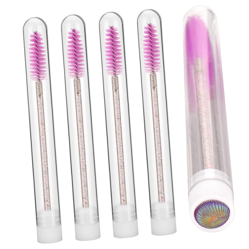 CALLARON Disposal Mascara Wands 5pcs Portable Eyelash Brushes Skin-friendly Easy to Carry for Travel