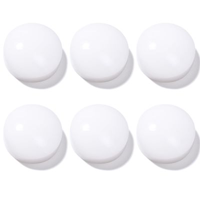 KADS 6 Pcs White Silicone Nail Stamper Heads Jelly Nail Art Stamper Head French Tip Nail Stamping Head Nail Stamp Replacement Heads Nail Art Manicure Tools