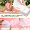 800 count Disposable Face Cradle Covers Non-Sticking Disposable Massage Headrest Covers Ultra Soft Medical-Grade SPA Face Rest Covers Headrest Covers for Massage Table Chairs 14.2" x 10.6" (800Pcs) view 2