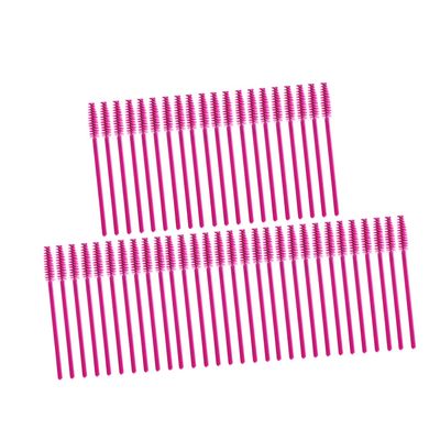 PACKOVE 50pcs Eyelash Mascara Wands Makeup Brush Kit Disposable Mascara Brushes for Separate Lashes Great for Home or Salon Use