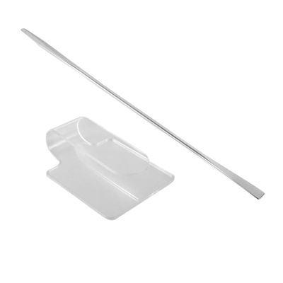 HAKIDZEL Ergonomic Palette Stick Set 2pcs Makeup Spatula Mix Match for Foundation Lipstick