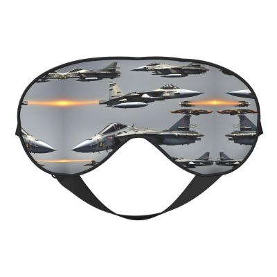 Aircraft Fighter Jets Print Sleep Mask Silk-Like Eye Mask Sleeping Eye Mask for Women Men for Travel Sleep Relaxation
