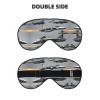 Aircraft Fighter Jets Print Sleep Mask Silk-Like Eye Mask Sleeping Eye Mask for Women Men for Travel Sleep Relaxation view 2