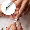 8pcs stainless steel cutin remover gel nail dead skin polishing peeler, cutin pushing tool, professional pedicure art care portable nail cleaner toenail manicure view 4