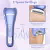 Epilator for Women, 7 in 1 Replaceable Hair Removal & Massager & Cleaner Devices, Bikini Trimmer, Face Massage, Face Exfoliating Brush, Foot Callus Remover, IPX7 Waterproof Razors (Purple) view 4