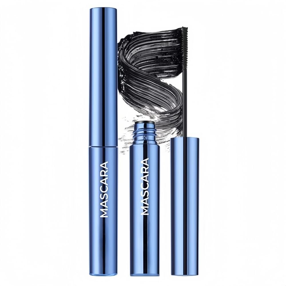 Black Mascara for Sparse lashes, Waterproof Mascara with Tiny Brush, Smudge-proof and Long Lasting, Volumizing, Lightweight and No clumping