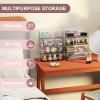 8-Pack Clear Stackable Storage Drawers with 16 Non-Slip Silicone Feet, Multi-Purpose Cosmetic & Home Organizers for Vanity, Office, Bathroom, Pantry, Easy-Pull Transparent Acrylic Storage Bins view 3