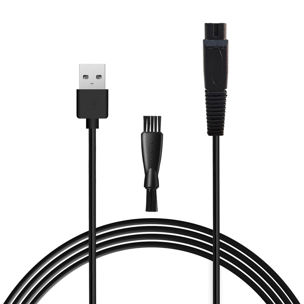 SEEHOM 5V USB Charging Cable Compatible with Freebird Head Shaver Kit, Electric Razor Charger Cord with 1 Cleaning Brush