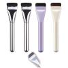 2pcs ultra thin blade foundation make-up makeup brushes thick square flawless foundation make-up makeup brushes, advanced Korean mixed face cream makeup brushes (metal, purple, white) view 1
