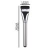 2pcs ultra thin blade foundation make-up makeup brushes thick square flawless foundation make-up makeup brushes, advanced Korean mixed face cream makeup brushes (metal, purple, white) view 2