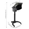 7 Light Standing Hair Steamer, 700W O3 Ozone Micro Mist Hair Hairdressing Color Processor Oil Treatment, Height Adjustable, for Spa and Home. (Black) view 4