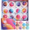 Luxury Bath Bombs Gift Set - 12 Handmade Fizzies with Shea Butter & Essential Oils, Moisturizing Relaxing Spa/Birthday/Valentines/Mothers Day Gift for Women & Men (Vegan, Cruelty-Free) view 1