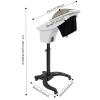 7 Light Standing Hair Steamer, 700W O3 Ozone Micro Mist Hair Hairdressing Color Processor Oil Treatment, Height Adjustable, for Spa and Home. (White) view 4