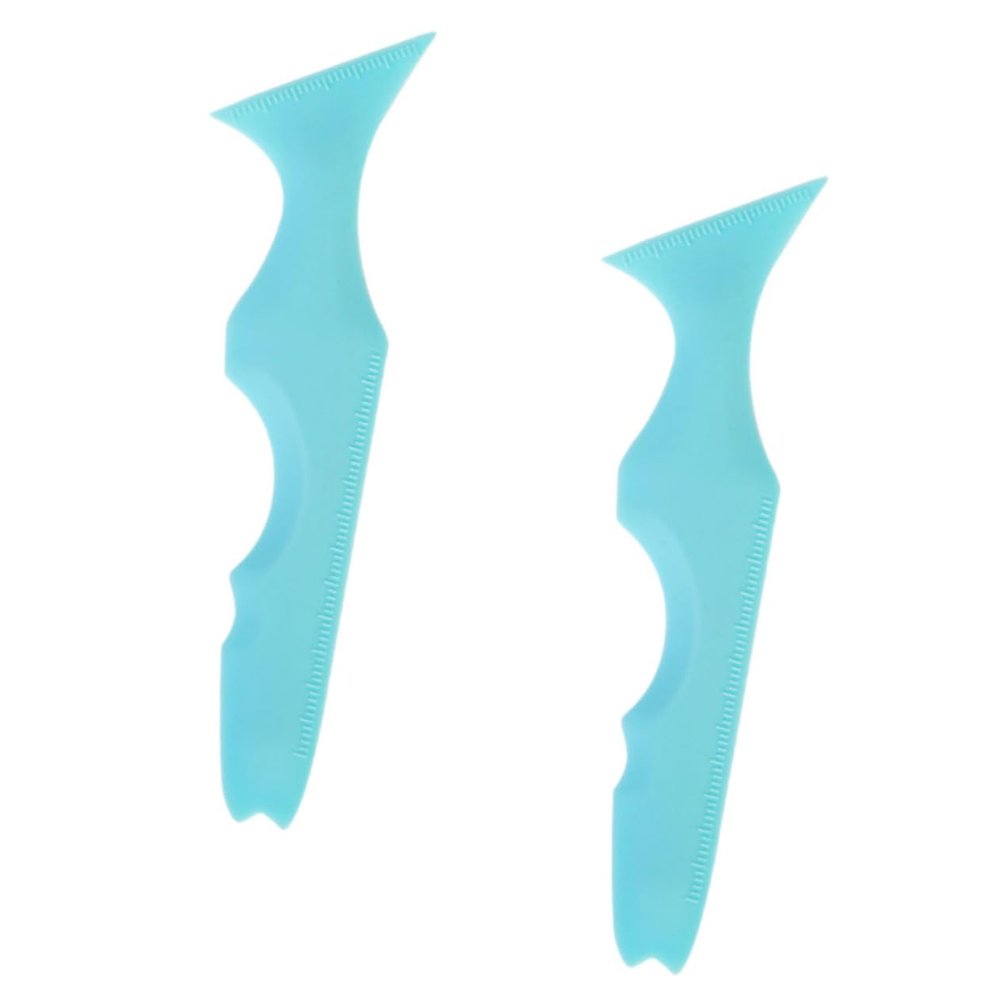 Beaupretty 2pcs Silicone Eyeliner Stencils for Precise Makeup Application Reusable Eye Makeup Tool for Beginners Eyelash and Eyebrow Assist Easy to Use Beauty Aid