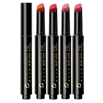 BLUE LOVE 4PC Matte Press Lipstick - Long Lasting, Non-Drying Lipstick for Women (Matte 09#+10#+11#+12#)