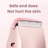 Comfort 2 in 1 Electric Lady Shaver, Velvissa Hair Trimmer, Dual Head Shaver Women, Bikini Trimmer for Women, Electric Razor for Womens Legs, IPX7 Waterproof Wet & Dry Use Body Hair Trimmer (Pink) view 3
