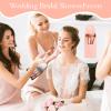 16 Sets Travel Makeup Brush Set Synthetic Fiber Face Foundation Make up Brushes Bridesmaid Gift with Travel Makeup Bag for Wedding Bridal Shower Favors Bachelorette Party Gift (pink) view 4