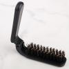 Beard Brush Folding - Beard Comb, Pocket Hair Brush | Anti Static Foldable Boar Bristle Comb For Men, Folding Hair Styling Brush For Mustache Detangling Grooming, Travel Beard Care Accessory view 3