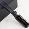 Beard Brush Folding - Beard Comb, Pocket Hair Brush | Anti Static Foldable Boar Bristle Comb For Men, Folding Hair Styling Brush For Mustache Detangling Grooming, Travel Beard Care Accessory view 4