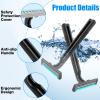 MAGDIY Disposable Razors Bulk for Men 50 Pack, Homeless Supplies Bulk, Twin Blade Mens Safety Travel Supply Shaving Razor, Face Beard Body Shavers for Hotel Camping Bathing (Black) view 3