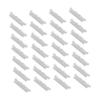 CALLARON 1set Razor Single Shaver Face Barber Shaving Men Hair Simple Straight Razor Razors Facial Tools Old Folding Cutter Stainless Steel Silver 100pcs view 1