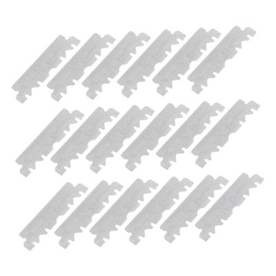 CALLARON 4sets Folding Barber Cutter Face Razor Blade Single Razor Blade Steel Face Replace Old Stainless Steel 100pcs*4