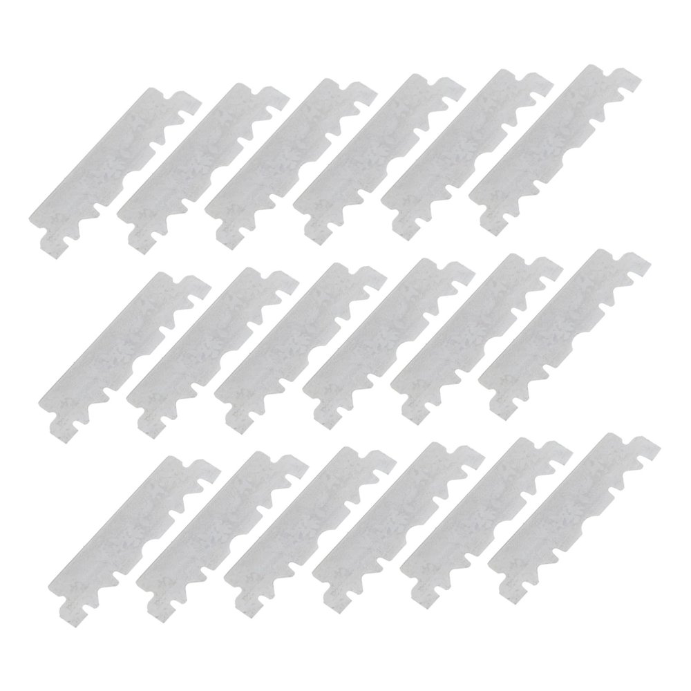 CALLARON 4sets Folding Barber Cutter Face Razor Blade Single Razor Blade Steel Face Replace Old Stainless Steel 100pcs*4