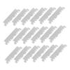 CALLARON 4sets Folding Barber Cutter Face Razor Blade Single Razor Blade Steel Face Replace Old Stainless Steel 100pcs*4 view 1