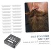 CALLARON 4sets Folding Barber Cutter Face Razor Blade Single Razor Blade Steel Face Replace Old Stainless Steel 100pcs*4 view 2