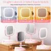 Gospire Rectangle Lighted Makeup Mirror, Height Adjustable, 10X/1X - Pink view 4