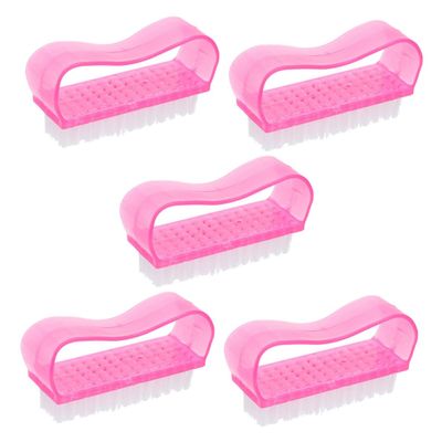 CALLARON 5pcs Fine Bristle Manicure Brush for Nail Art Dust Cleaner Nail Art Tools Soft Hand Brush for Cleaning