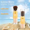 2PCS Mineral Powder Sunscreen Setting Makeup - SPF 35 Brush On Sunscreen for Face & Scalp & Hair, Natural Matte Loose Finishing Powder, Oil Control Lightweight Breathable (#03 Light) view 4