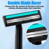 MAGDIY Disposable Razors Bulk for Men 500 Pack, Homeless Supplies Bulk, Twin Blade Mens Safety Travel Supply Shaving Razor, Face Beard Body Shavers for Hotel Camping Bathing (Black) view 4