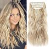 WUODHTW Hair Extensions 4PCS Clip in Hair Extensions 19.6" Long Curly Wavy Invisible Lace Weft Natural Soft Hairpieces view 2