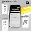 Padieoe Tattoo Stencil Printer, 2000mAh Wireless Thermal Tattoo Printer with 10PCS Transfer Paper, Compatible with Phone/Tablet/PC, Portable Thermal Transfer Machine for Tattooists & Beginners view 4