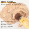 2PCS Mineral Powder Sunscreen Setting Makeup - SPF 35 Brush On Sunscreen for Face & Scalp & Hair, Natural Matte Loose Finishing Powder, Oil Control Lightweight Breathable (#02 Translucent + #03 Light) view 3