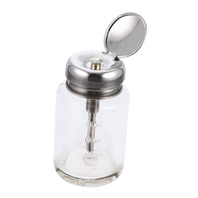 100ml Glass Pump Dispenser Bottle for Liquid Makeup Pads