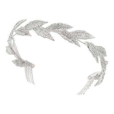 Ipetboom 1pc Bridal Headwear Hair Comb Rhinestones Wedding Hair Accessory for Bride
