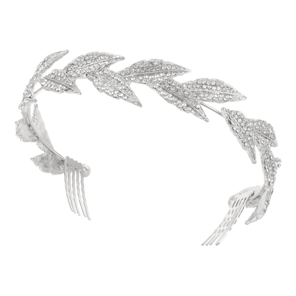 Ipetboom 1pc Bridal Headwear Hair Comb Rhinestones Wedding Hair Accessory for Bride